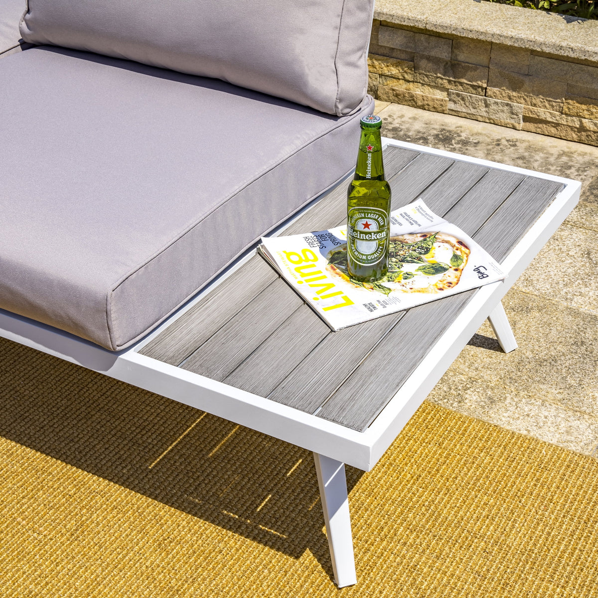 5 Piece Outdoor Patio Furniture Set Grey I21487