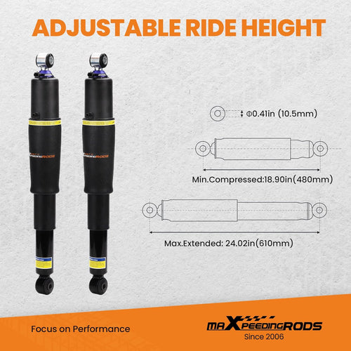 2PCS Rear Air Shocks Suspension Struts B237249