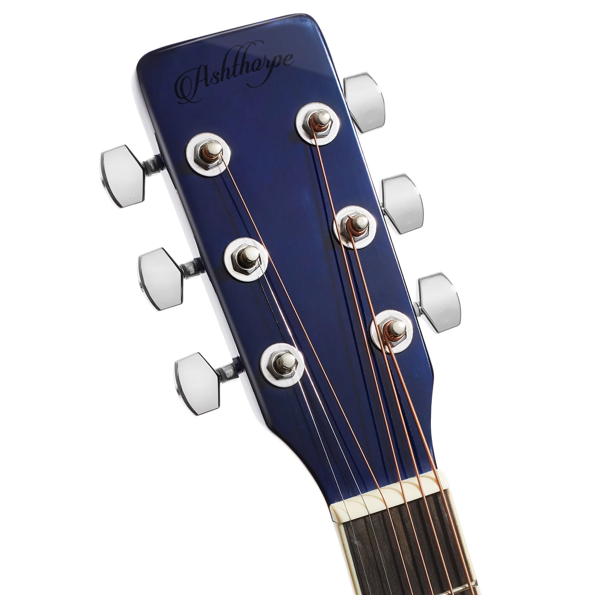 Blue Left-Handed Full-Size Dreadnought Acoustic Electric Guitar U758866