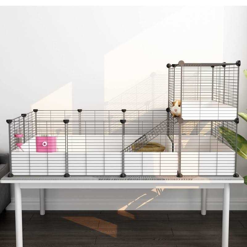 Guinea Pig Cage with Waterproof Plastic Bottom D4034
