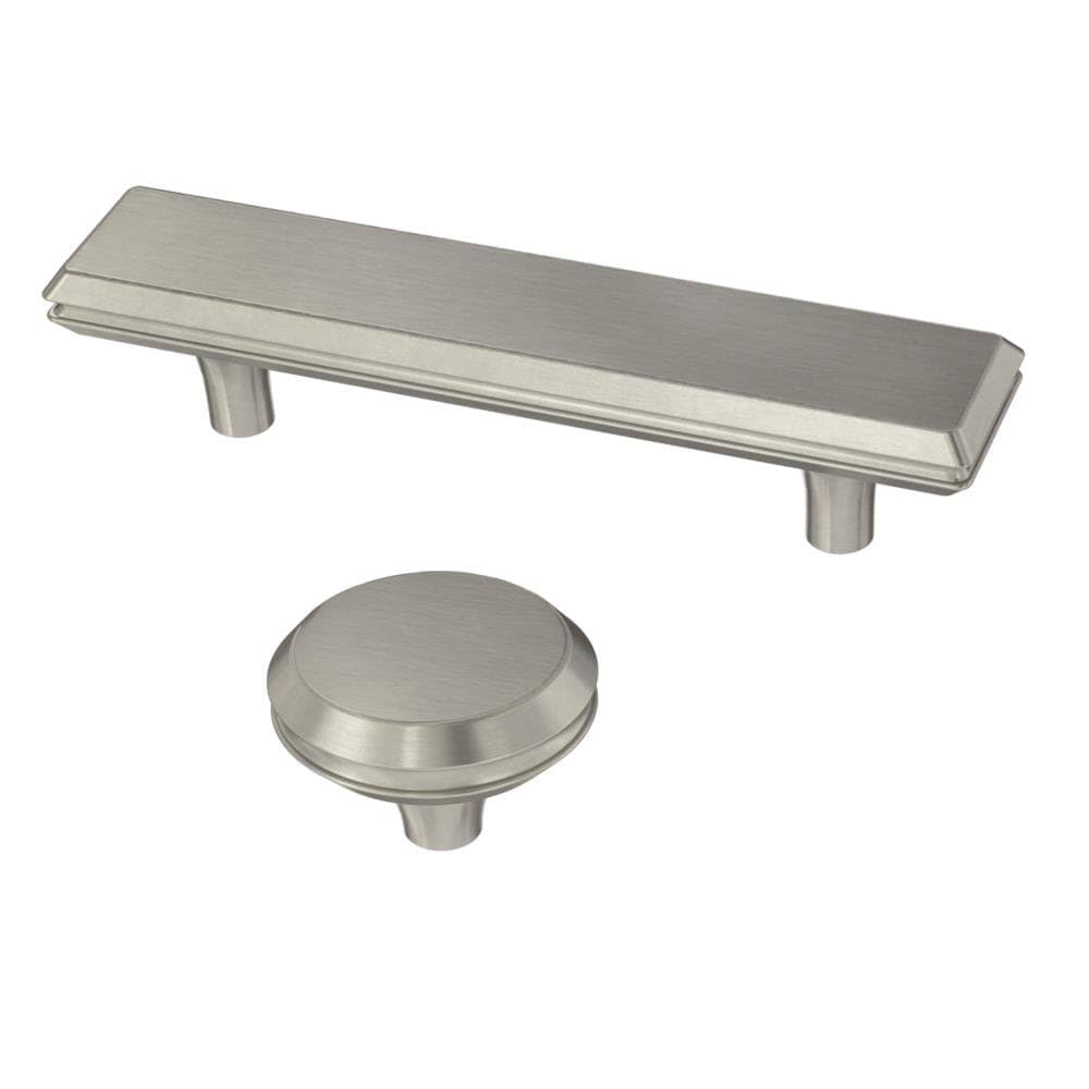 Satin Nickel Round Cabinet Knob 12-Pack Z50459