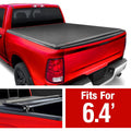 Soft Quad-fold Truck Bed Tonneau Cover 6'4 Bed I1756