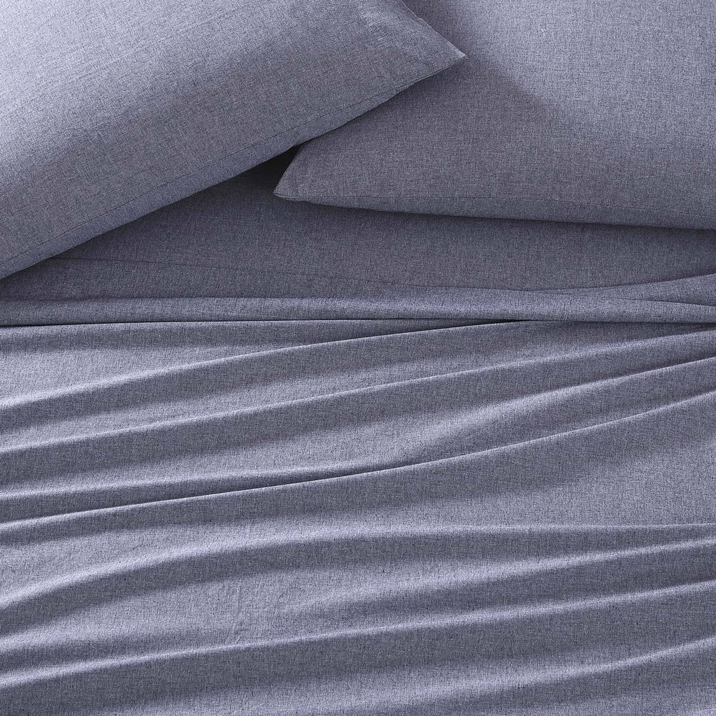 Recycled Fiber Heather Percale Cal King Sheet Set Z94945