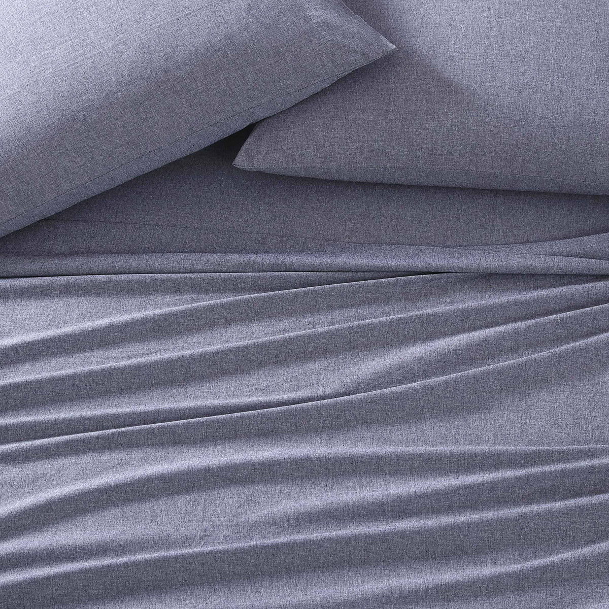 Recycled Fiber Heather Percale Cal King Sheet Set Z94945