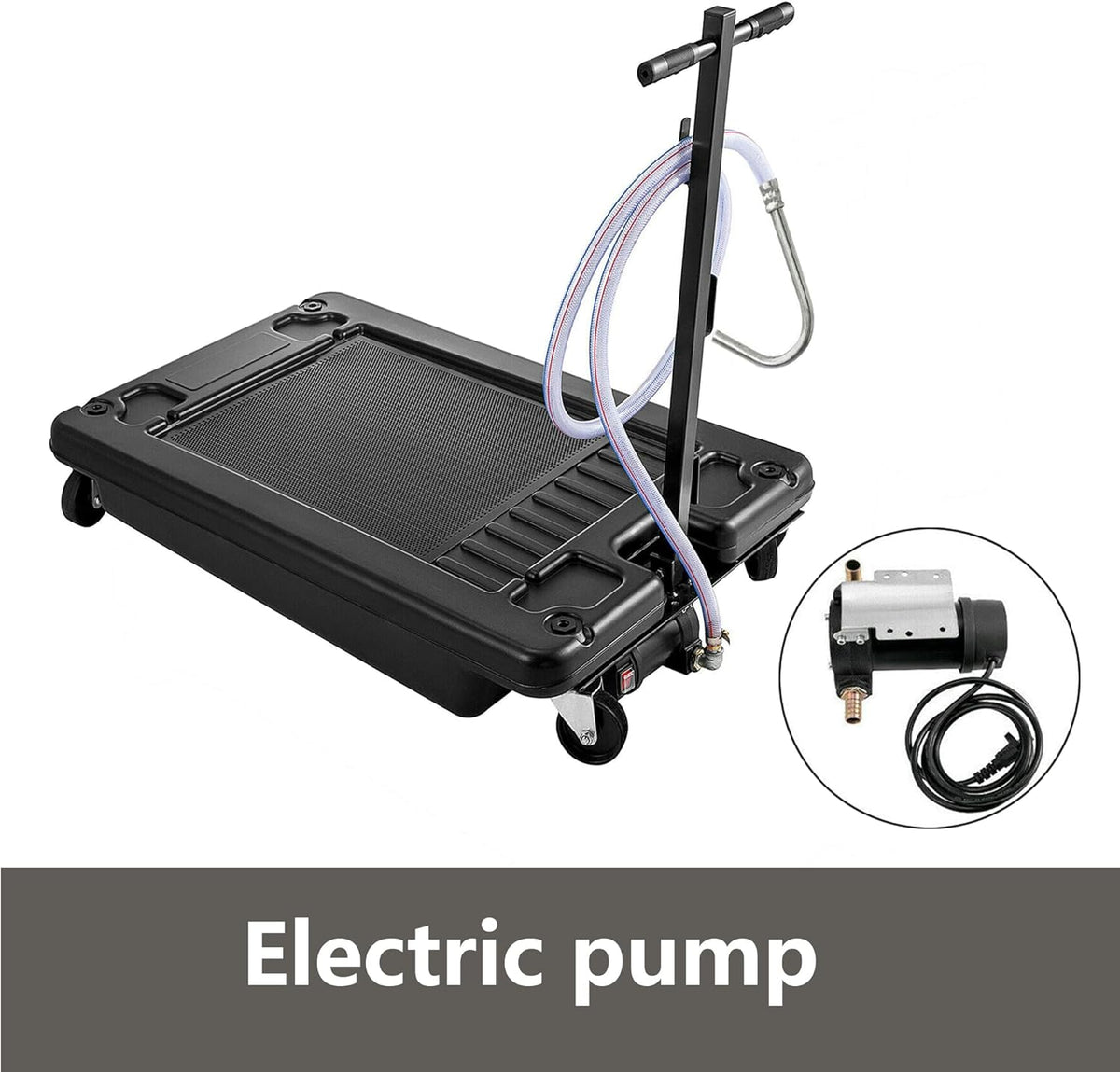 17-Gallon Oil Drain Pan with Electric Pump J142