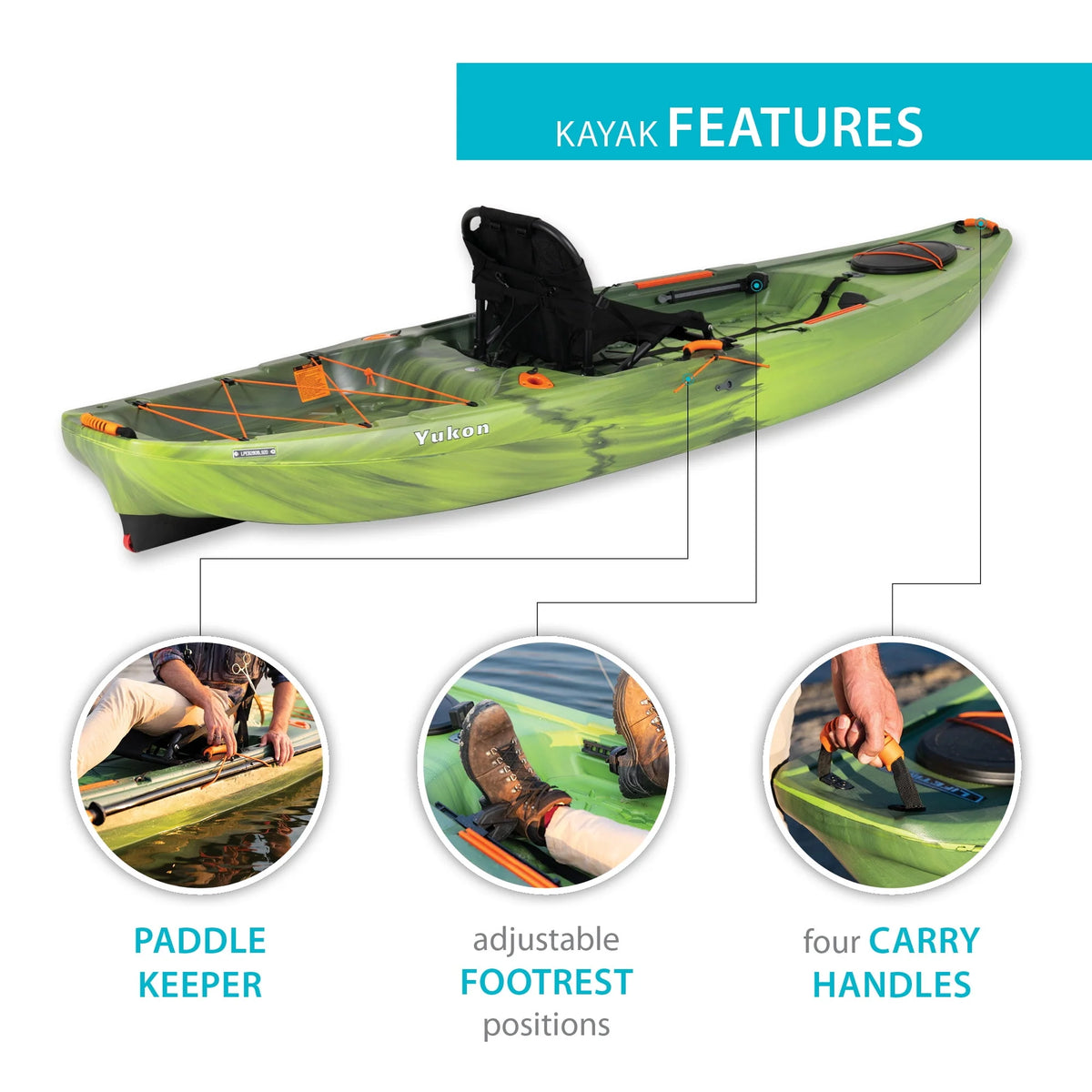116 inch Sit-on-Top Fishing Kayak V183496