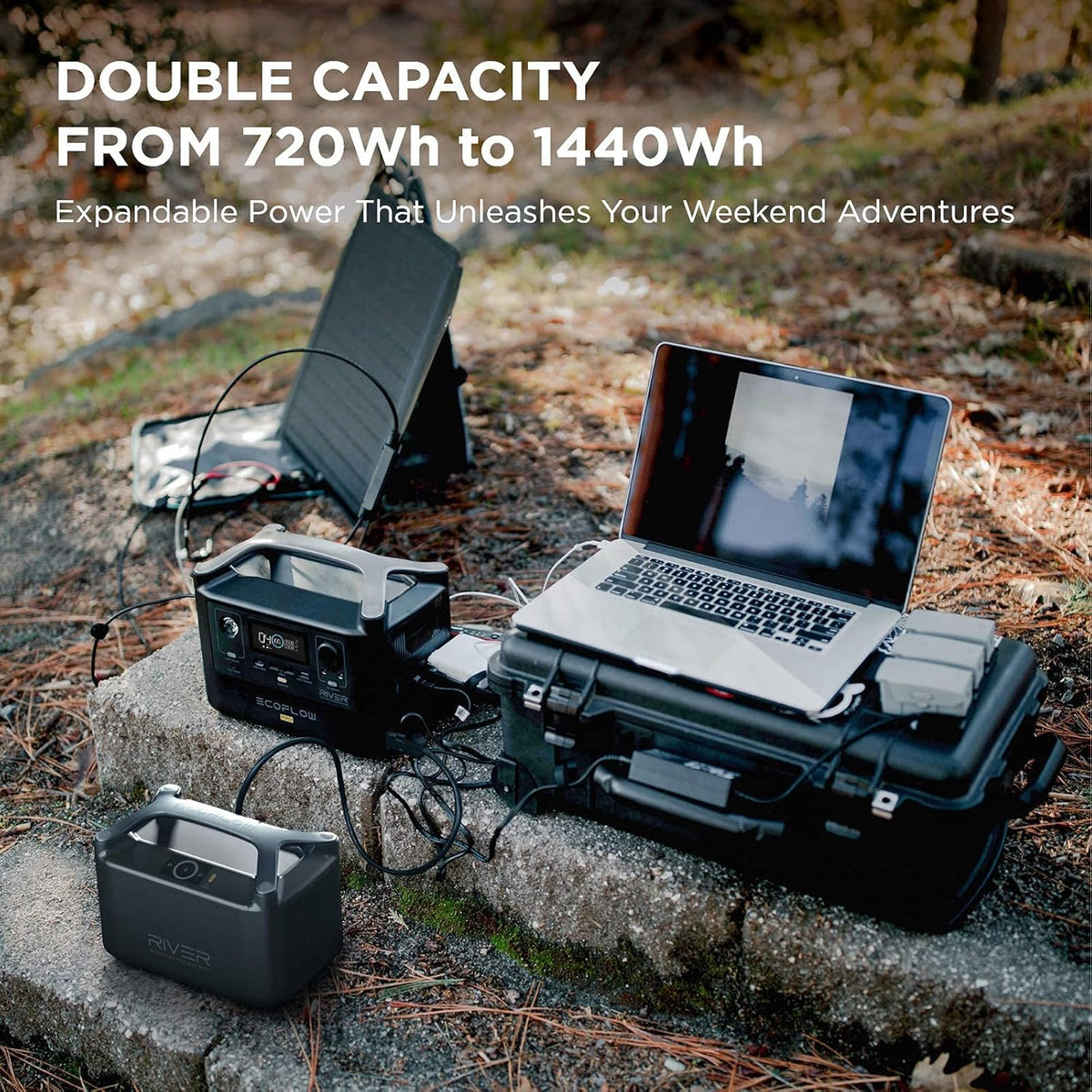 Portable Power Station 720Wh with Extra Battery I7200