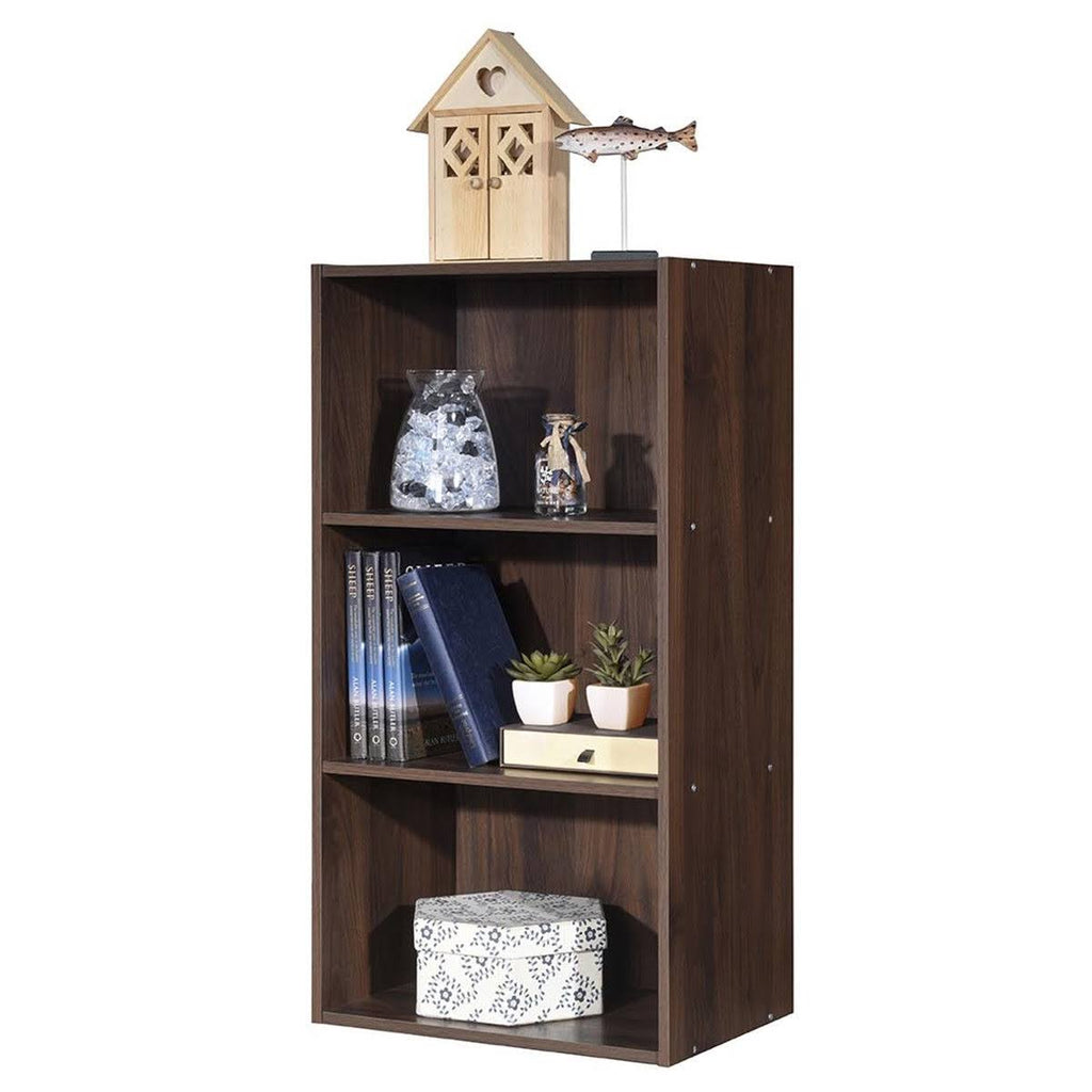 White 3 Shelf Bookcase Storage Cabinet J931896