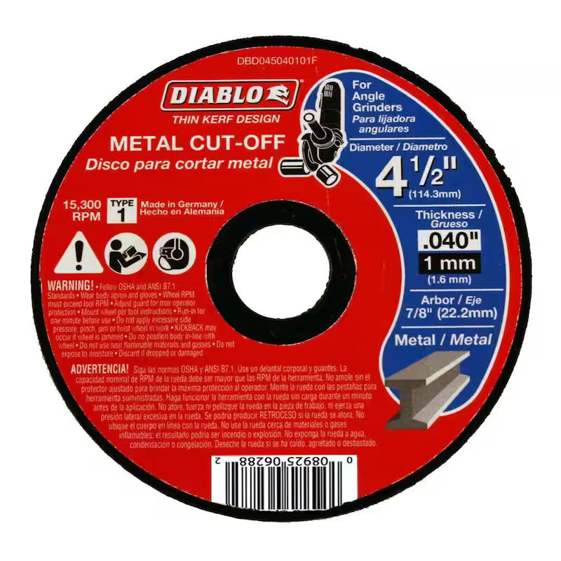 4-1/2 in. Thin Kerf Metal Cut-Off Disc K134