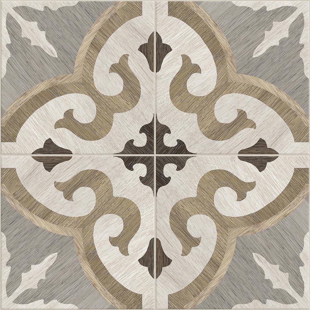 8 in. x 8 in. Matte Porcelain Floor and Wall Tile D4861