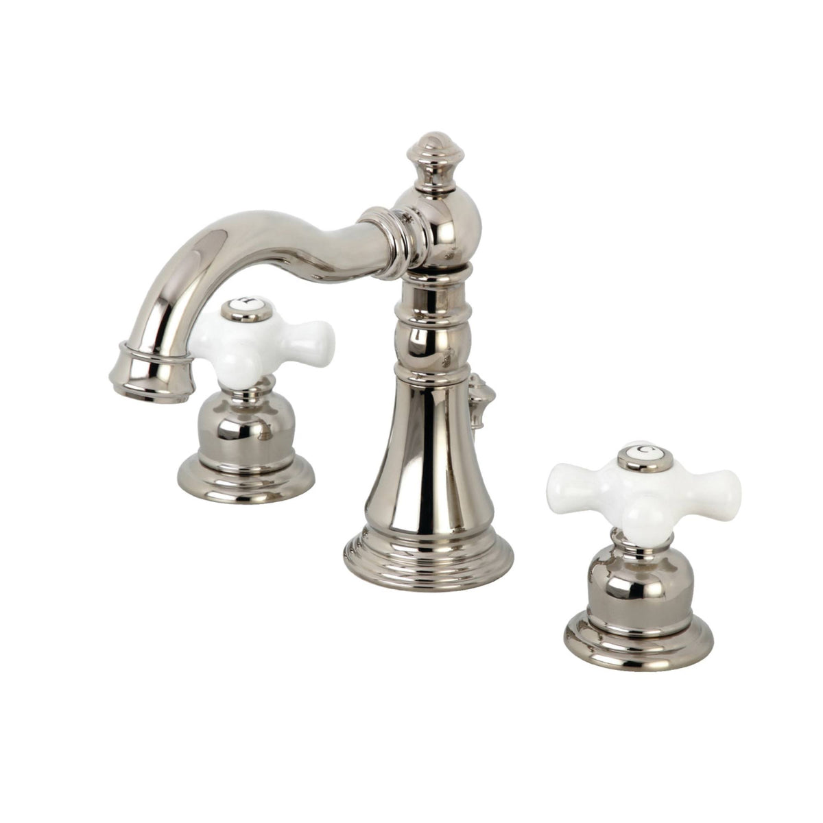 8 in. Widespread Bathroom Faucet, Polished Nickel J592875
