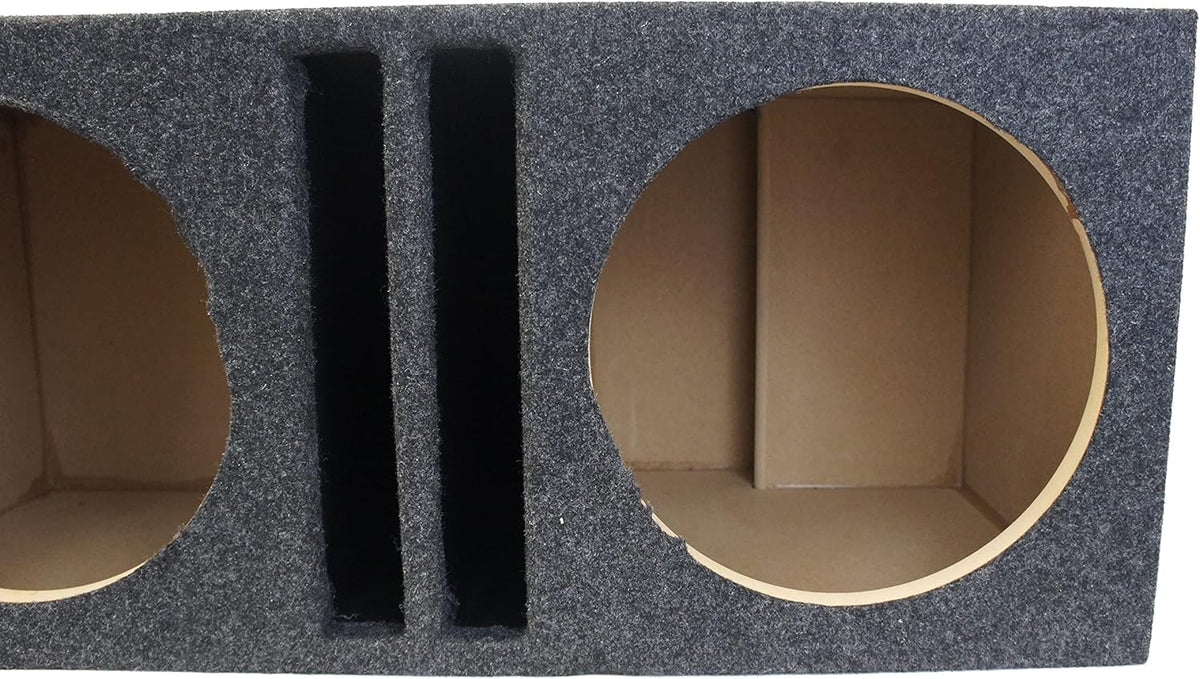 Dual 12" SPL Bass Subwoofer Sub Box Stereo Enclosure S5047