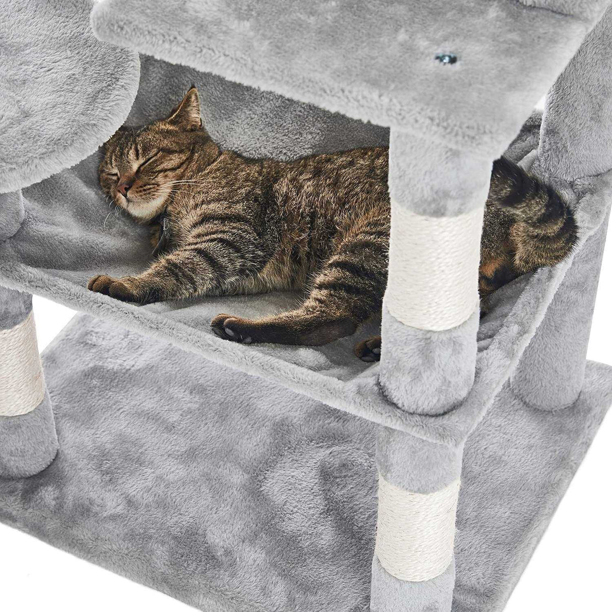 46.5 inches Multi-Level Cat Tree with Scratching Posts R137