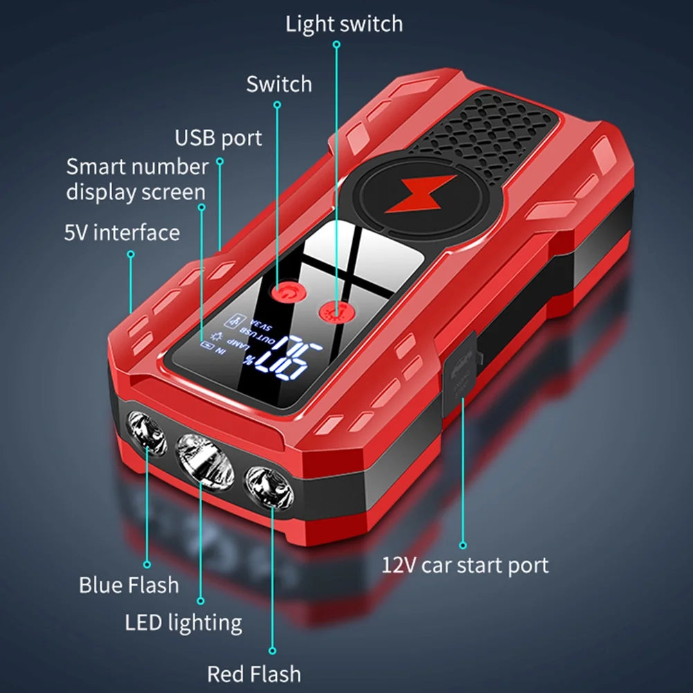 5000A Peak 12V Car Jump Starter with LCD Display V77038