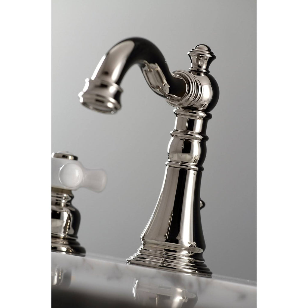 8 in. Widespread Bathroom Faucet, Polished Nickel J592875
