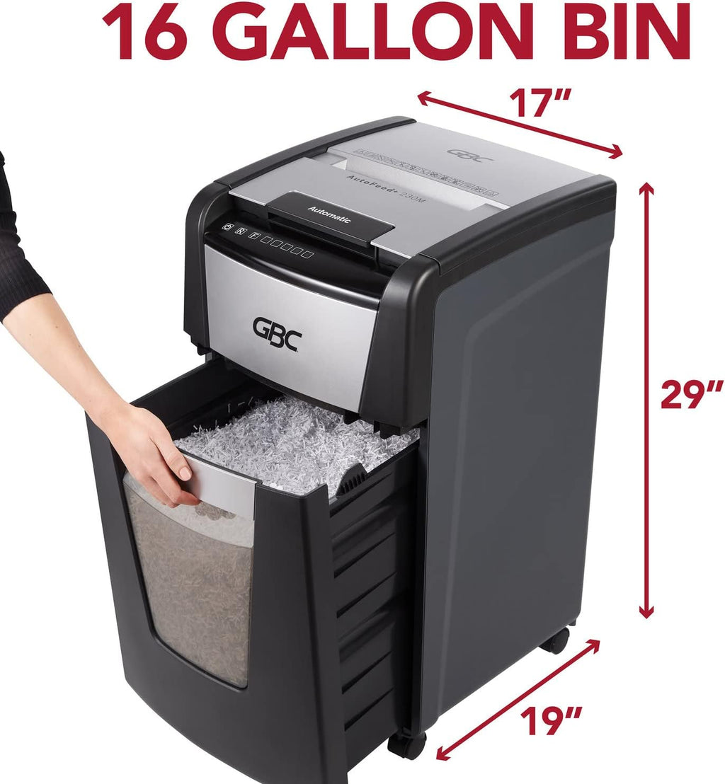Auto Feed 230 Sheet Capacity Super Cross-Cut Paper Shredder Q48365