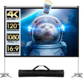 120 inch Portable Projector Screen with Stand and Carry Bag L92590