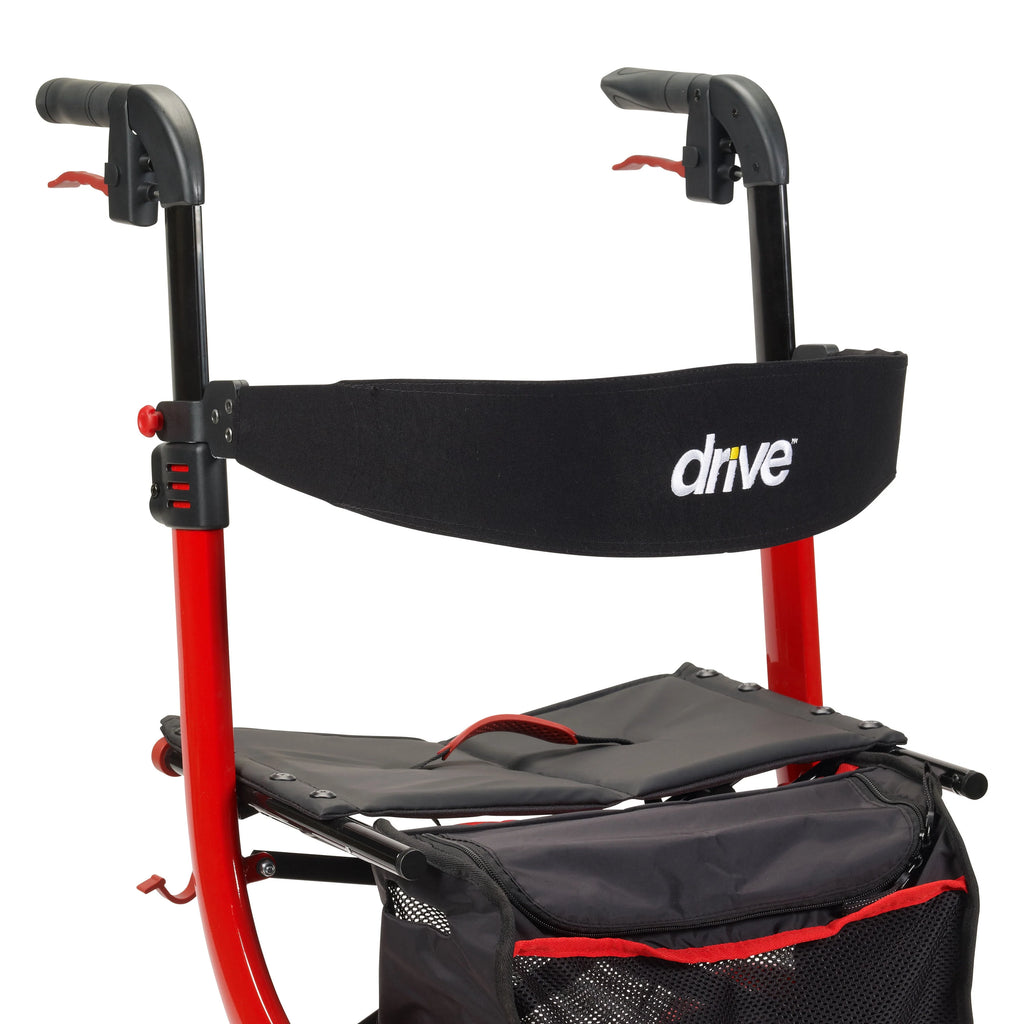 Red Rollator Rolling Walker Z29570