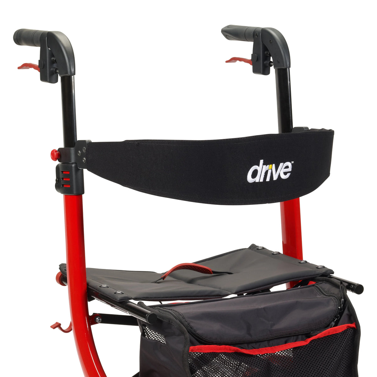 Red Rollator Rolling Walker Z29570