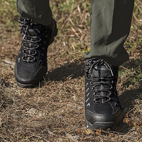 Men's Waterproof Non-Slip Lightweight Mid Top Hiking Boots I804