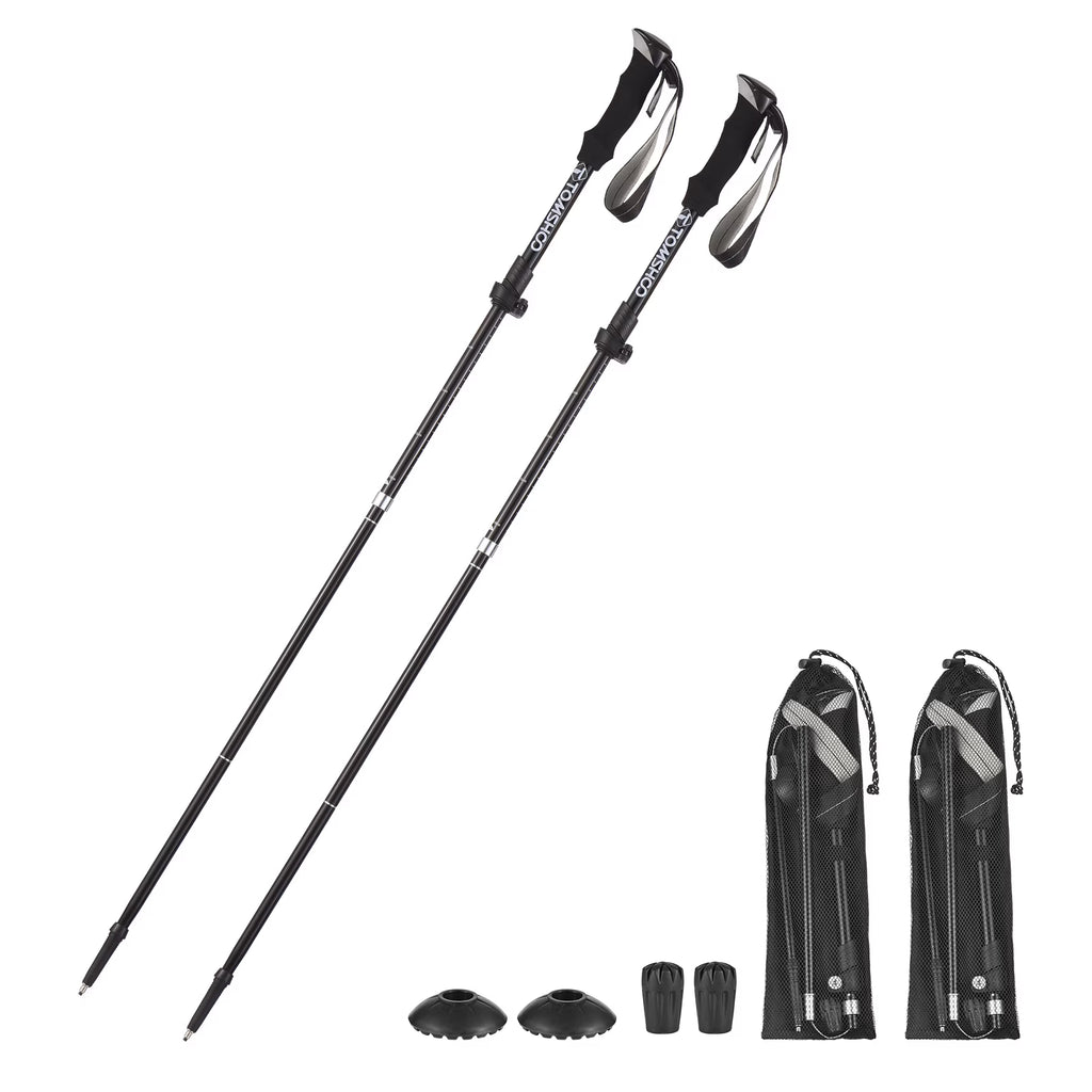 Trekking Pole Set Lightweight Five fold Walking Stick B529