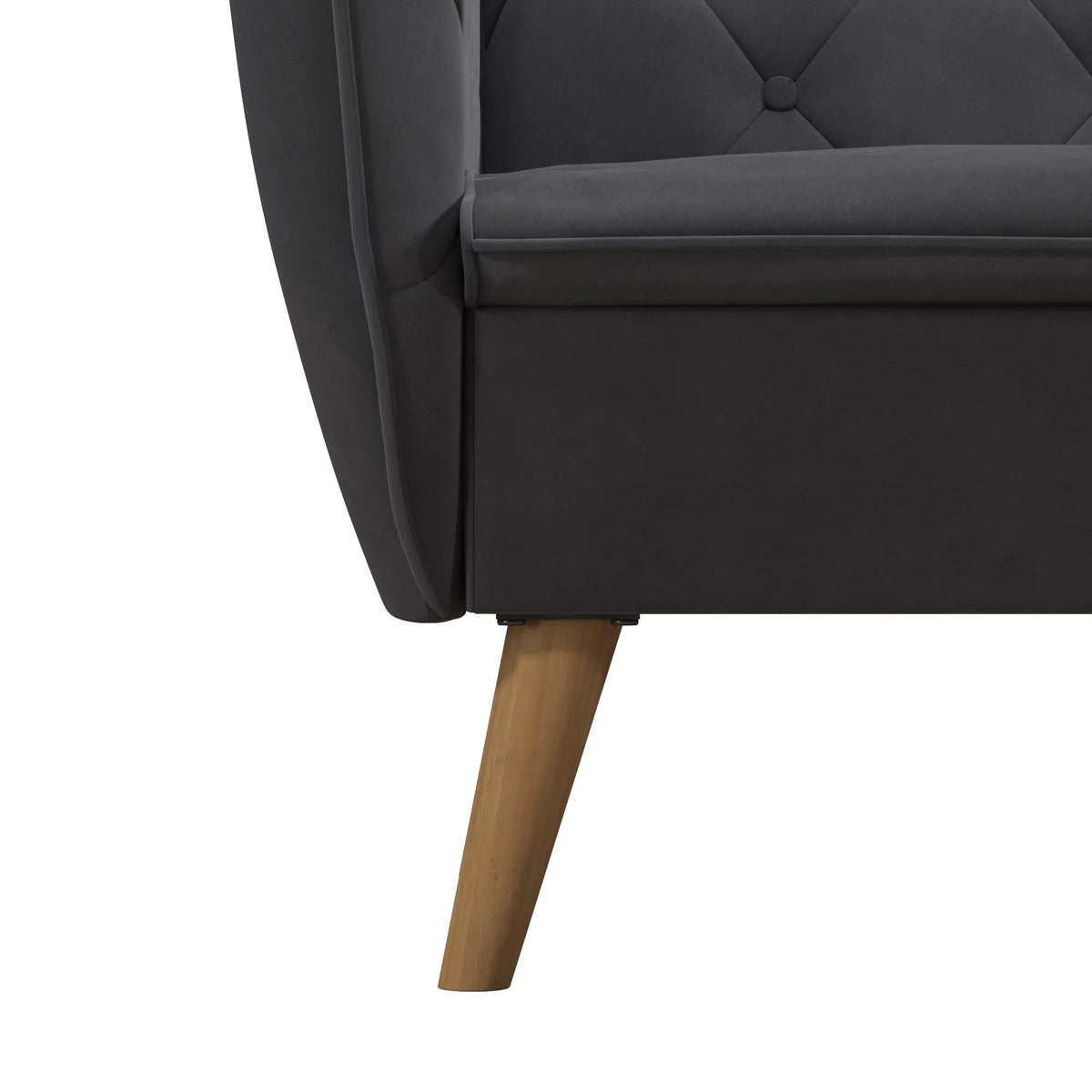 Gray Velvet Accent Chair J532406