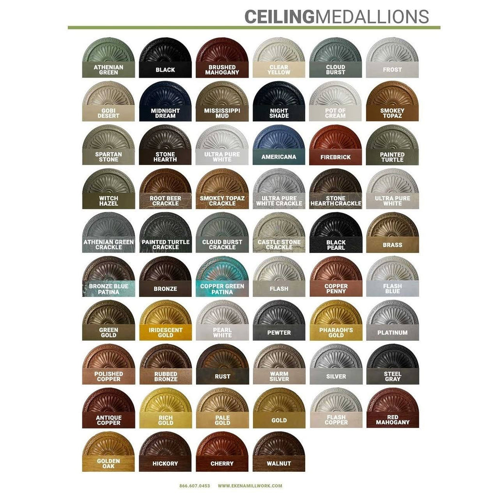 33 1/8x22OD x 3 1/2x22ID x 1 3/8x22P Ceiling Medallion S695