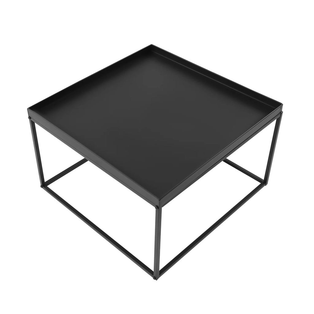 Black Metal Tray End Table Y3192