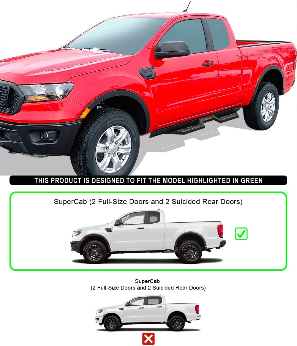 Steel Drop Down Style Running Boards D902