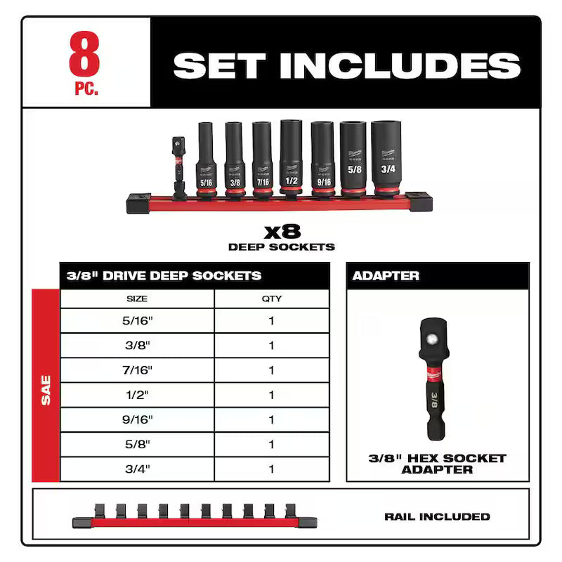 18V Brushless Cordless 1/2 in. Impact Wrench with Socket Set A95272