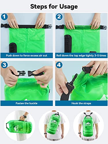 5L/10L/20L/30L/40L Waterproof Dry Bag with Phone Case H2294