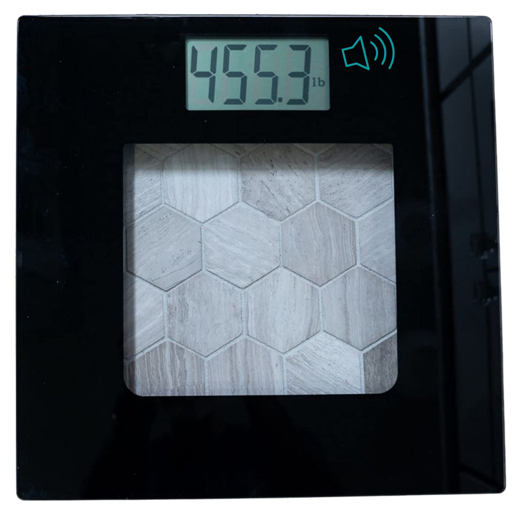 Pack of 2 Glass Digital Bathroom Scale P35630