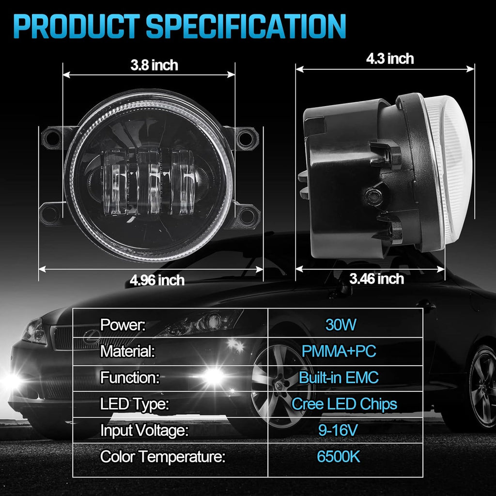 LED Fog Light, 1 Pair Z2327