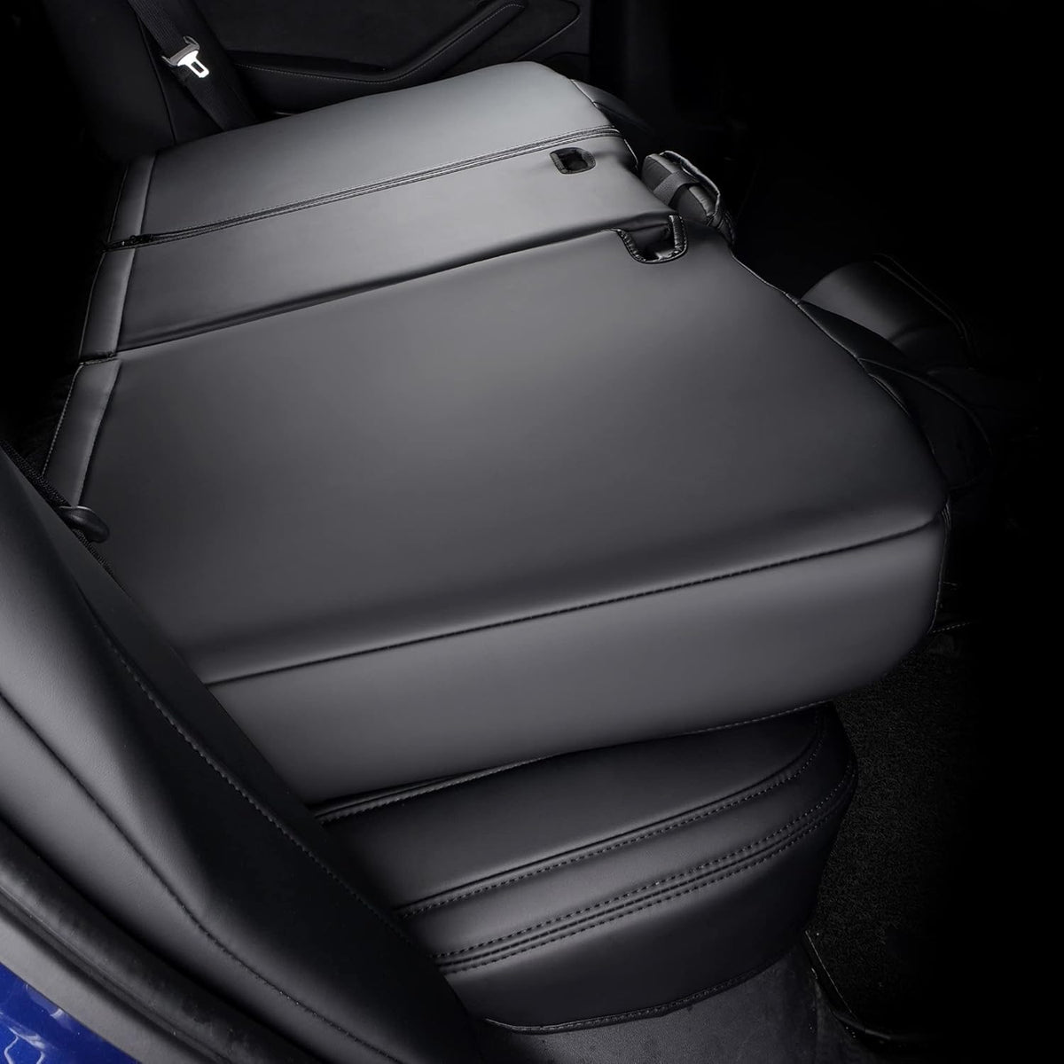 Pu Leather Car Seat Covers Full Set Black I657