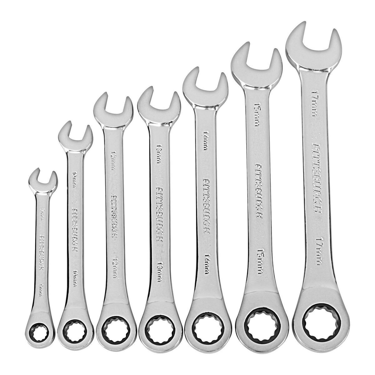 Metric Ratcheting Combination Wrench Set, 7-Piece X4269
