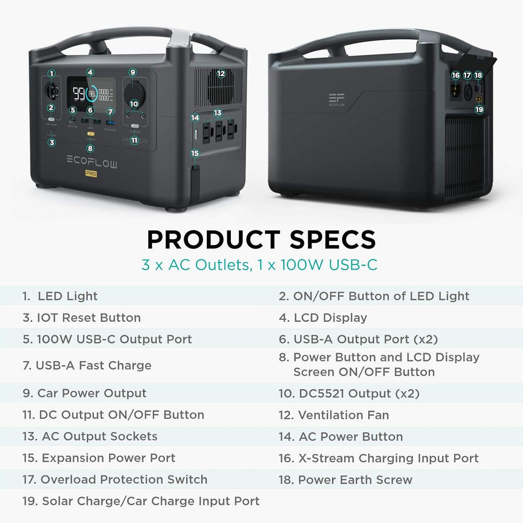 Portable Power Station 720Wh with Extra Battery I7200