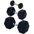 Rubber Encased Solid Hex Dumbbell L68938