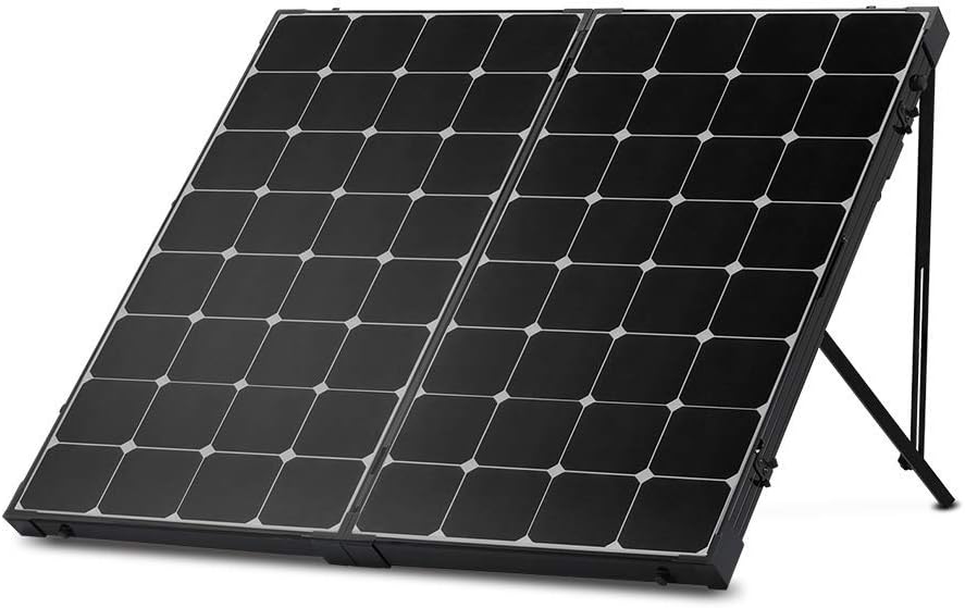 200 Watt Portable Foldable Solar Panel Suitcase with Waterproof 20A Charger Controller J8801