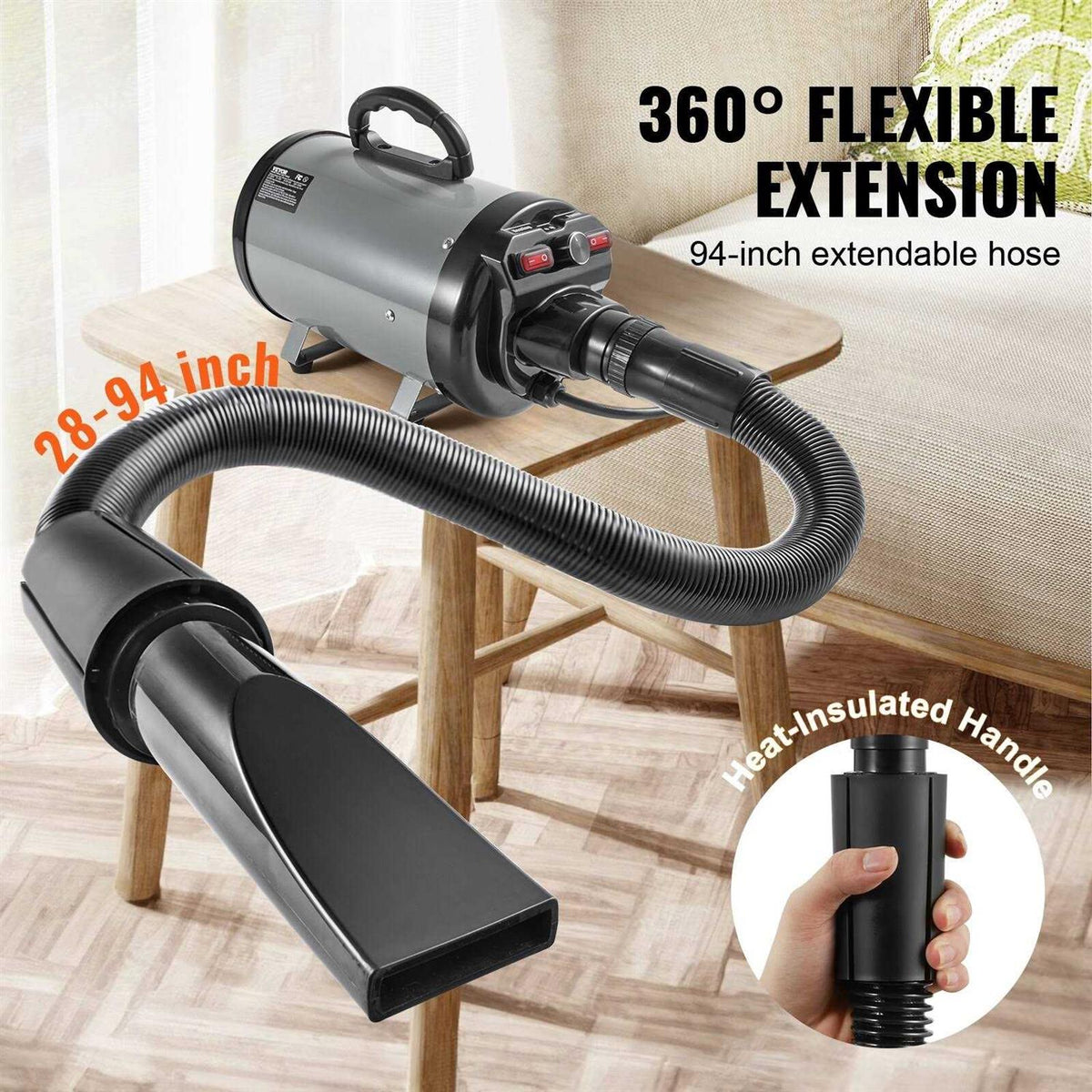 2000-Watt Pet Hair Dryer with 4 Nozzles B95050