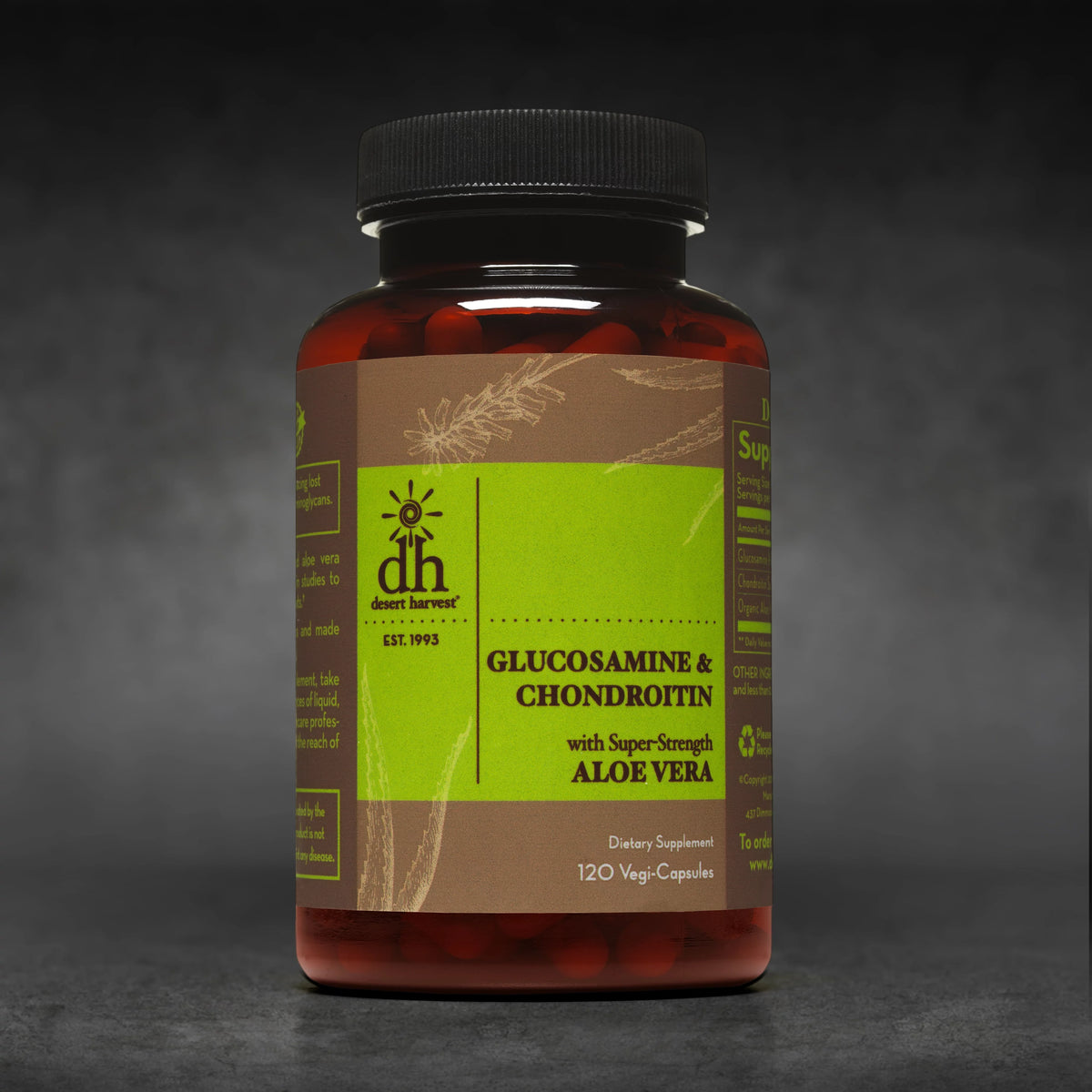 Glucosamine & Chondroitin Supplement with Aloe Vera - 120 Capsules O6583
