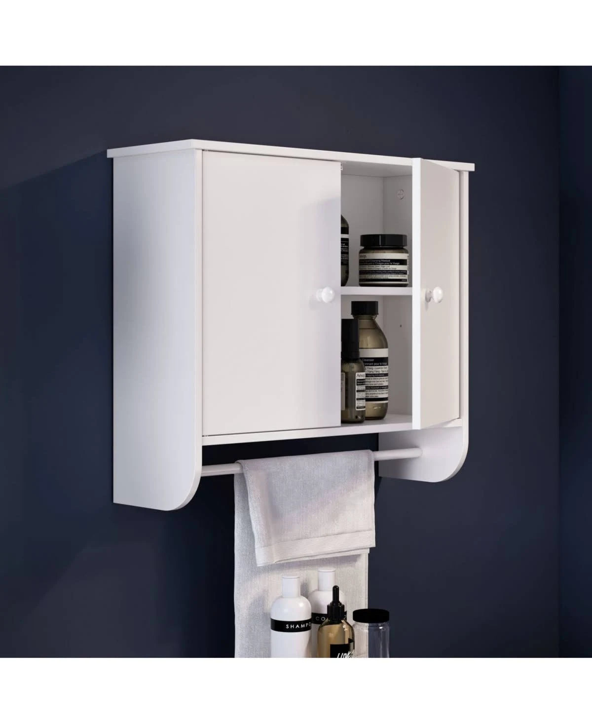 White 2 Door Wall Cabinet X6735