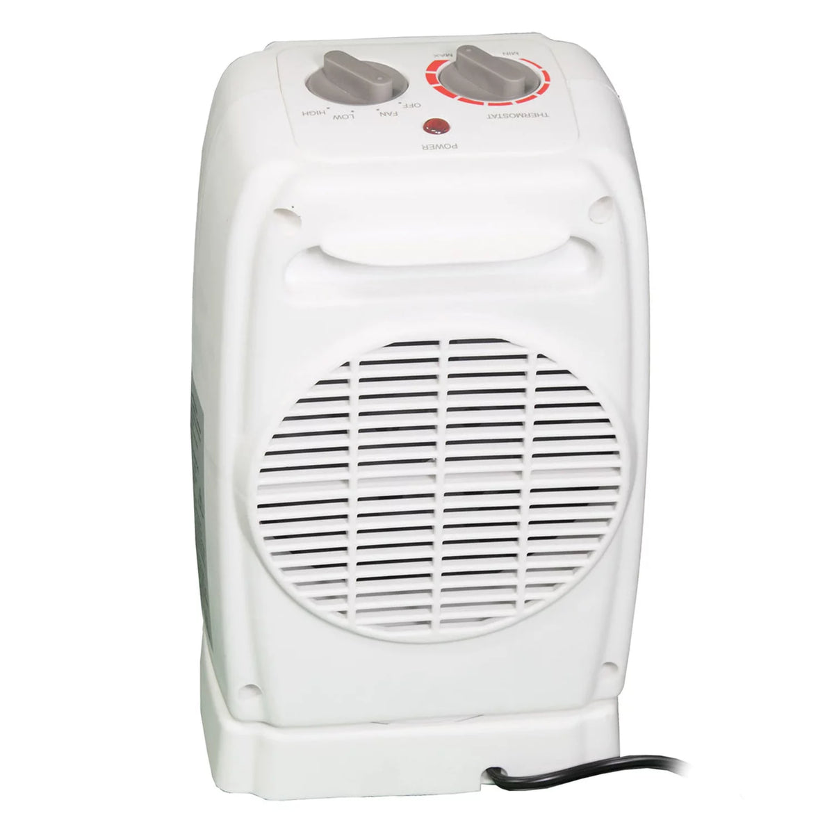 White Portable Oscillating Ceramic Fan Heater with Thermostat H245