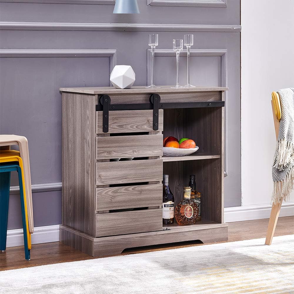 Buffet Console Table with Sliding Door L4197