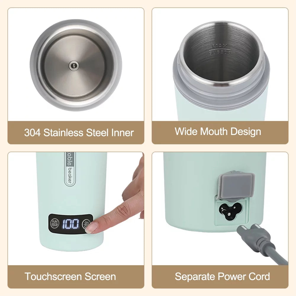 Portable 350ml Stainless Steel Electric Kettle W83518