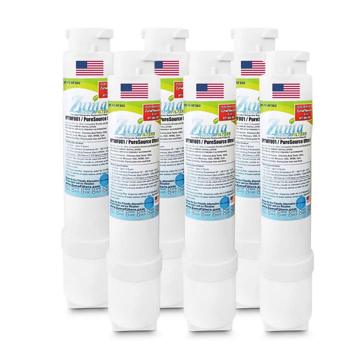 Water and Ice Filter 6 Pack C1903