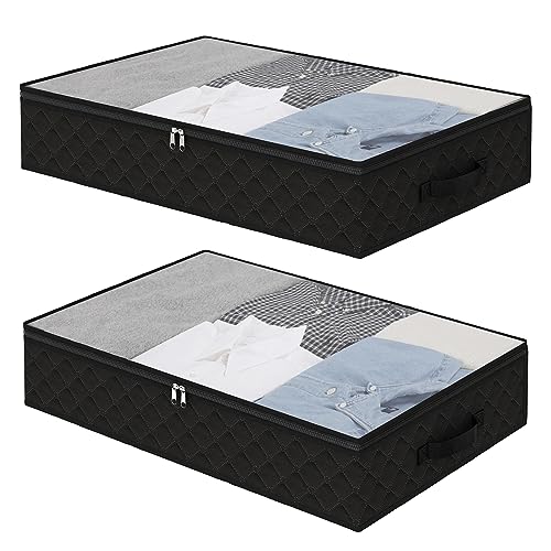 Grey 4 Pack Foldable Underbed Storage Bags I52247