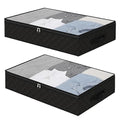 Grey 4 Pack Foldable Underbed Storage Bags I52247