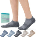 5 Pairs Non-Binding Low Cut Diabetic Bamboo Socks Size 5-13 X154950
