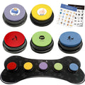 Set of 5 Dog Buttons with Rubber Mat S9615