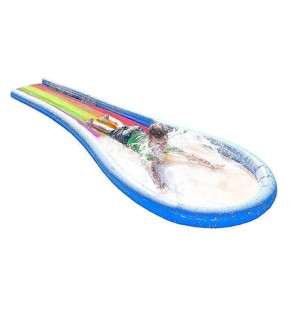 Inflatable Rainbow Water Slide with Splash Pool R624